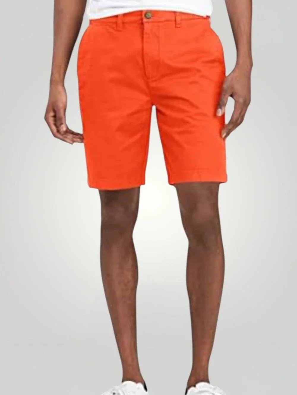 Polo Ralph Lauren Mens 44B Classic Fit Chino Shorts Burnt Orange Cotton Flat Fro